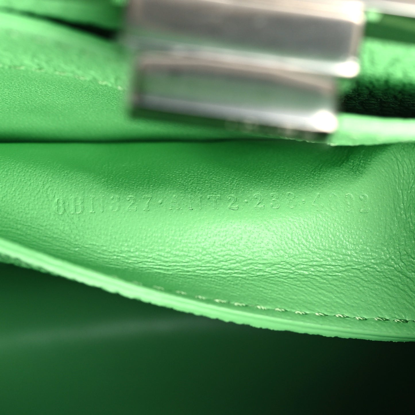 Cuoio Roma Sellerissima Nappa Sintetica Tape Stitch Small Peekaboo I SEE U Satchel Edamame