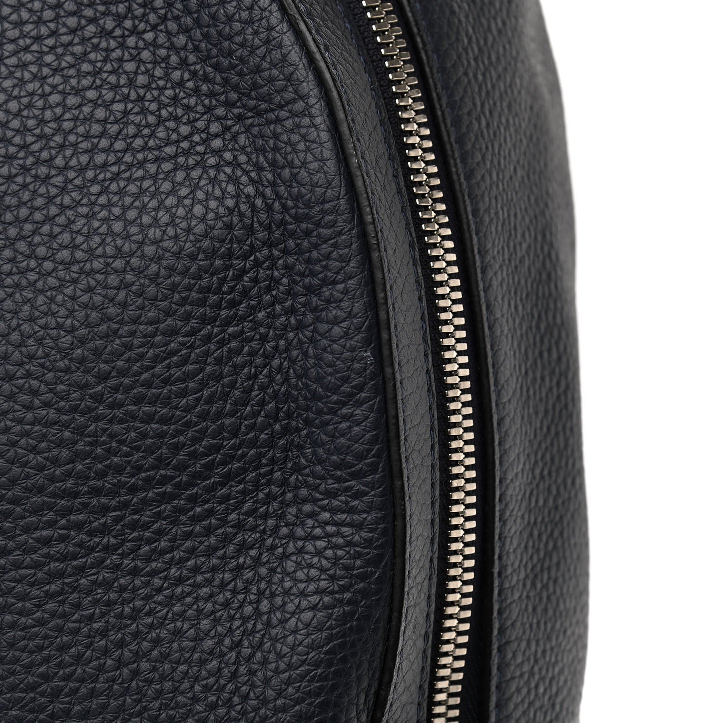 Taurillon Armand Initials Backpack Navy