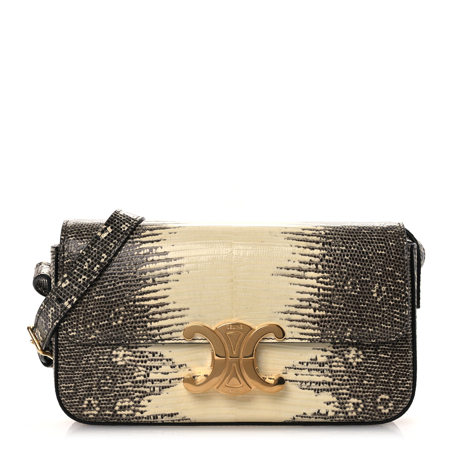 Celine Lizard Mini Triomphe Natural 1824750 – FASHIONPHILE