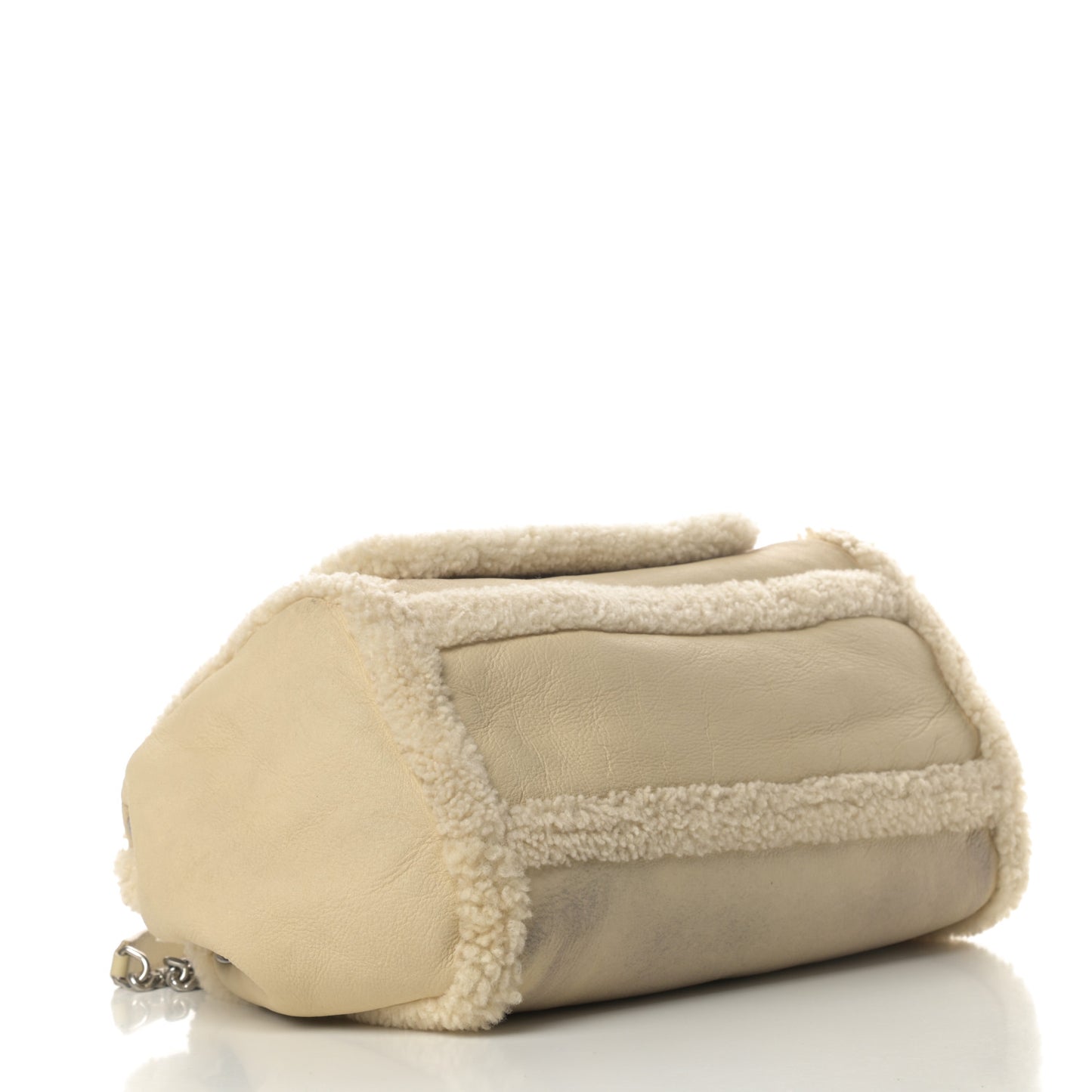 Shearling Medium Nolita Shoulder Bag Natural