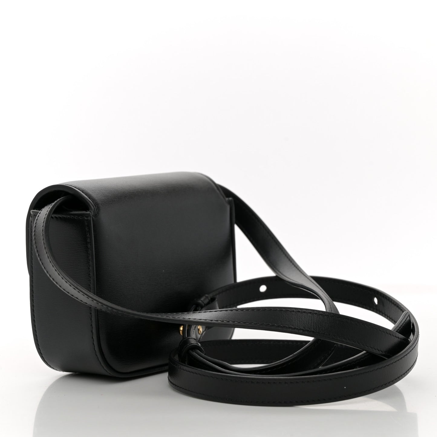 Shiny Calfskin Mini Triomphe Black
