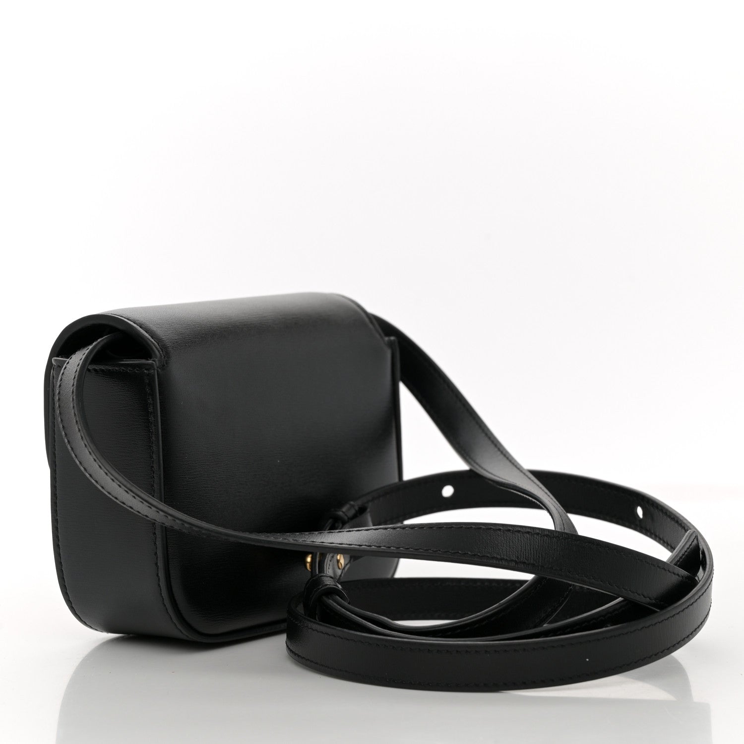 Celine Shiny Calfskin Mini Triomphe Black 3 of 13