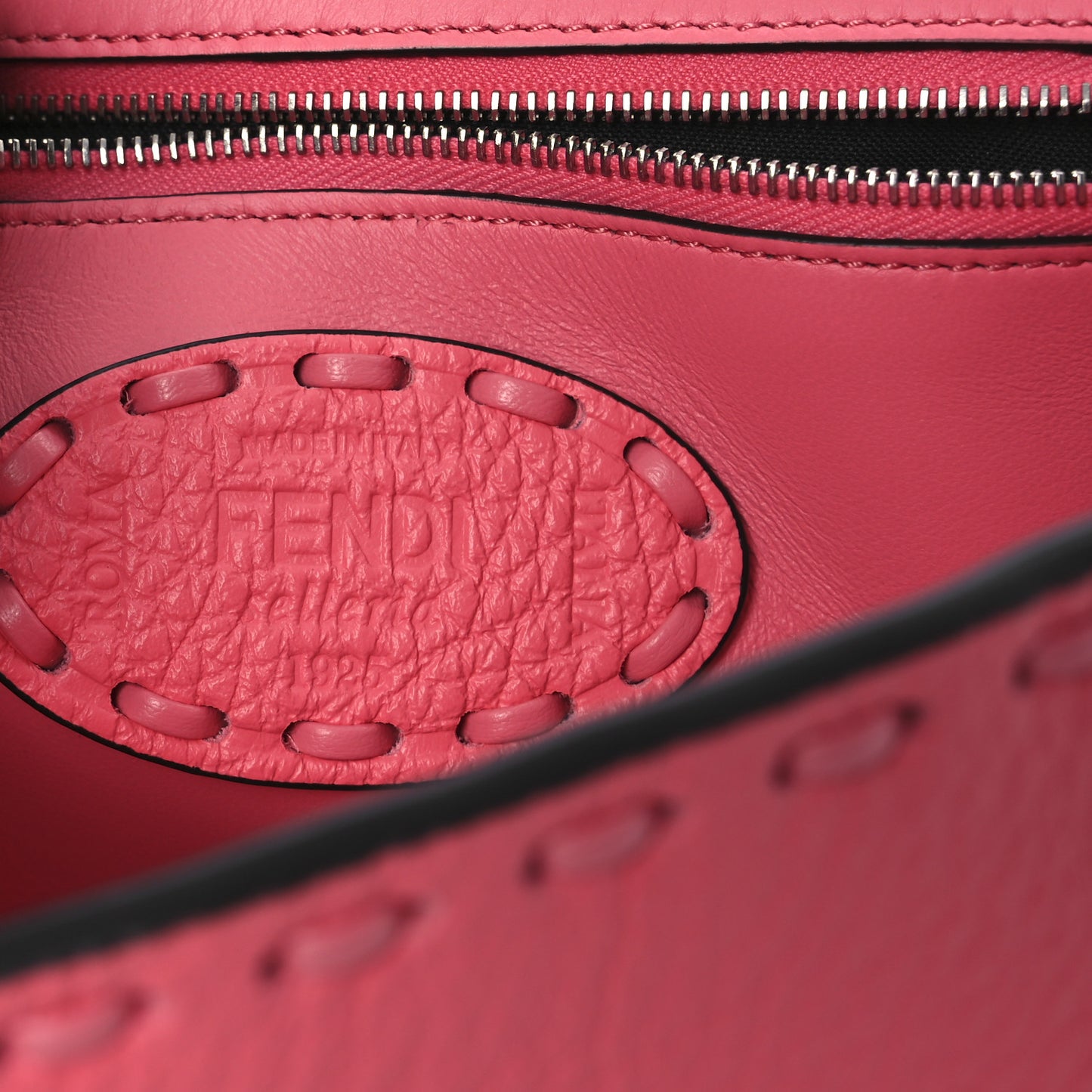Cuoio Roma Sellerissima Nappa Sintetica Tape Stitch Baguette Pink Dalia