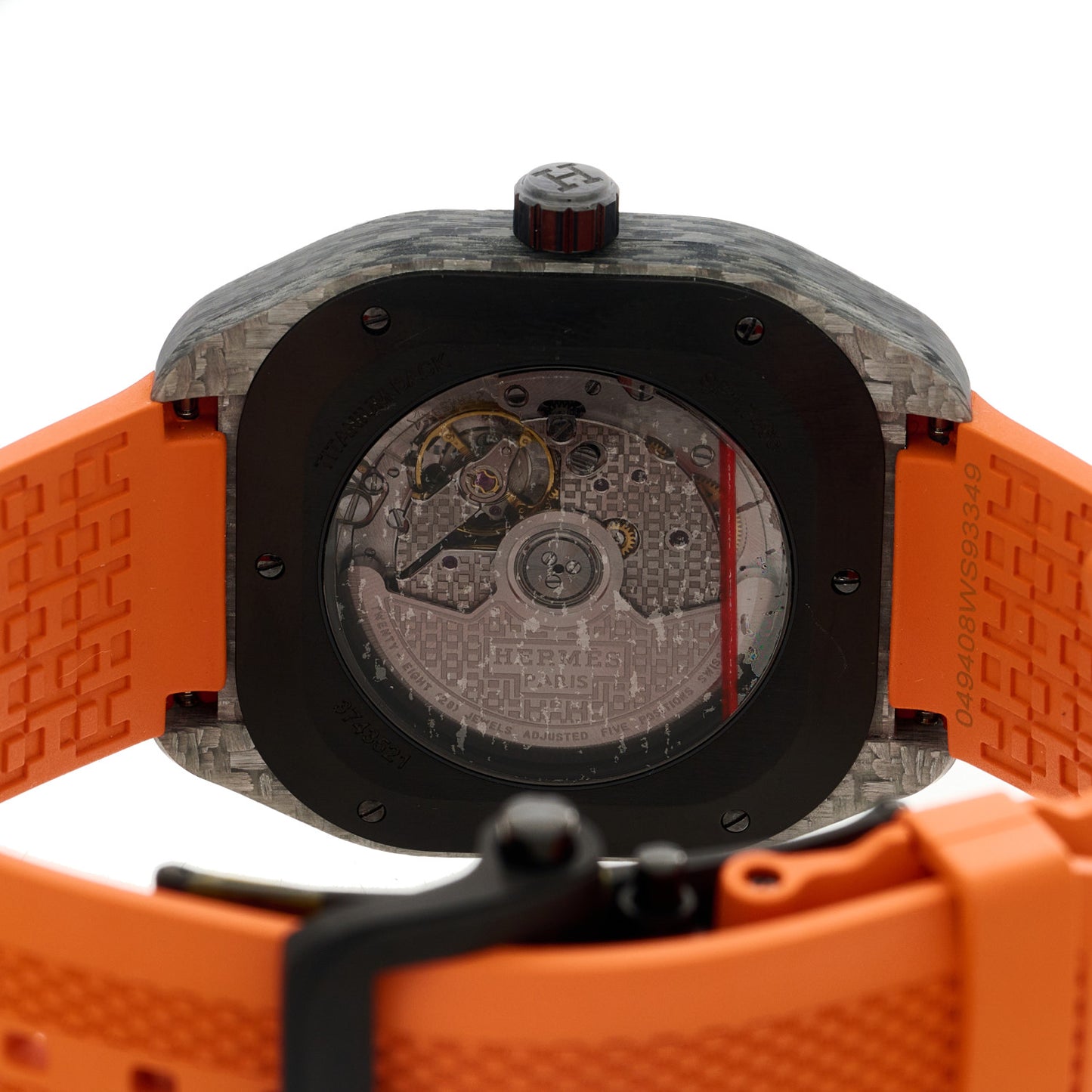 Glass Fiber Ceramic Rubber 39mm H08 Automatic Watch Orange