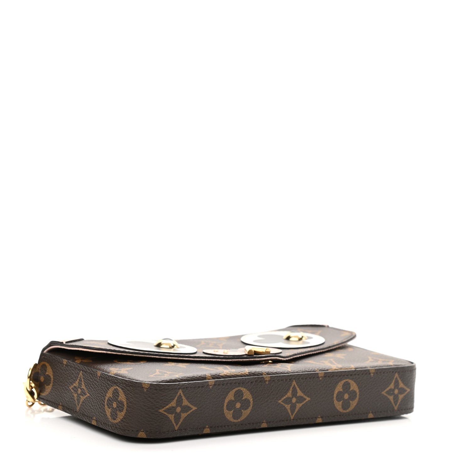 Monogram Valentine Dog Pochette Felicie Chain Wallet