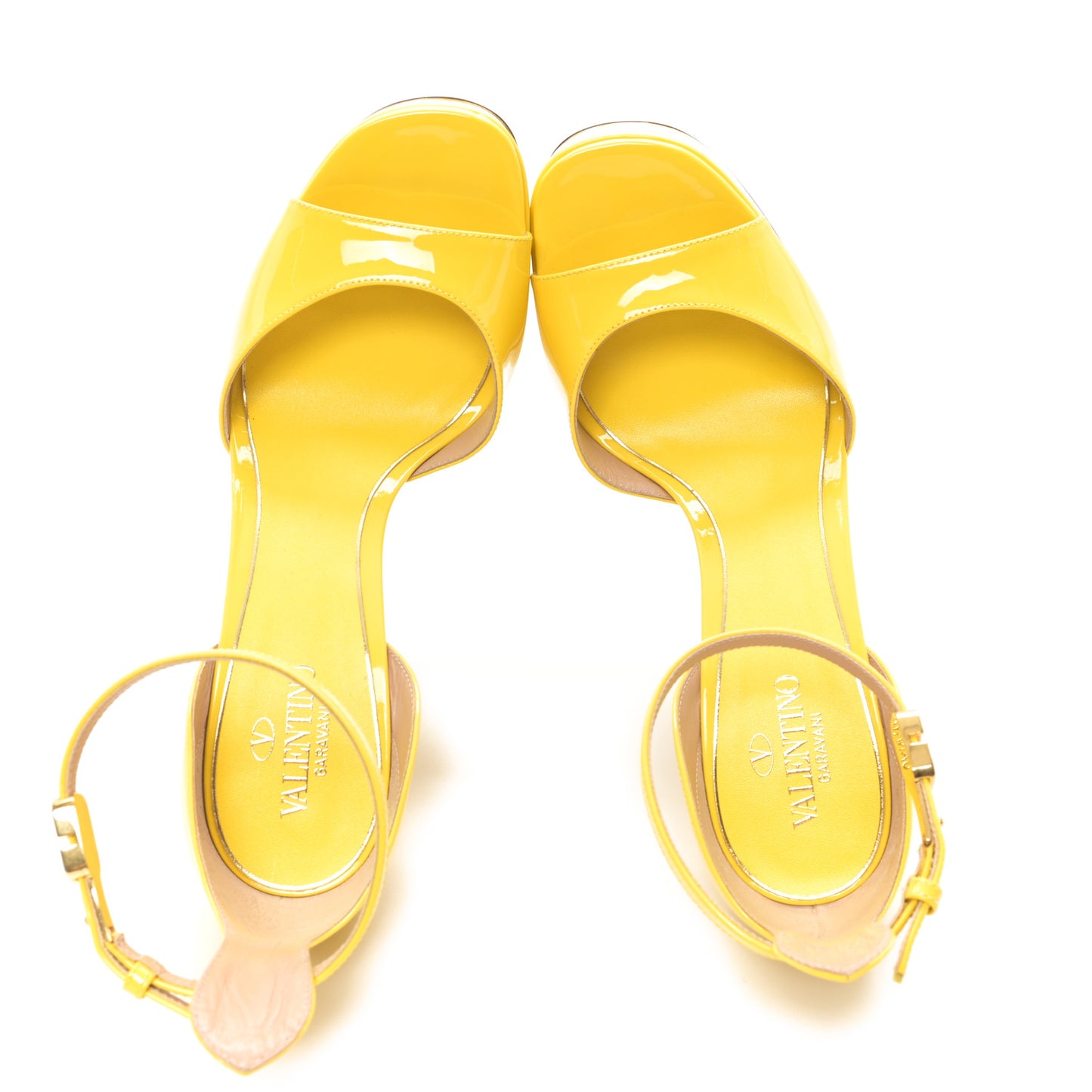 Patent Tan-Go 55/155mm Platform Pumps 39 Bright Lemon