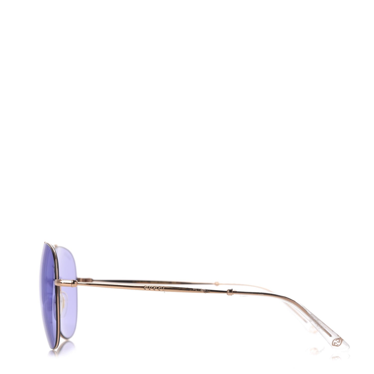 Gucci Metal Aviator Sunglasses GG0500S Blue 3 of 8