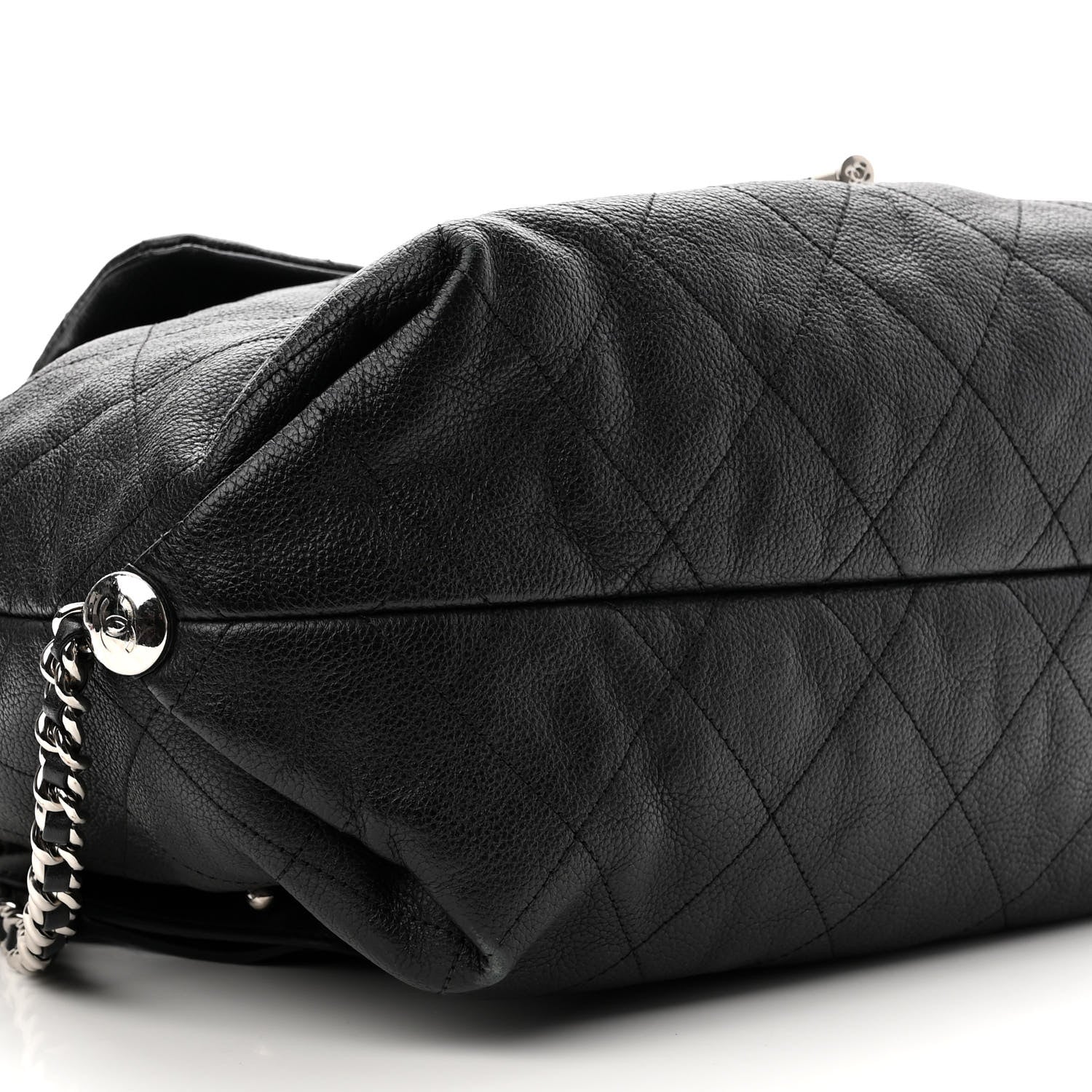 Chanel Grained Calfskin Stitched Braided With Style Backpack Black 9 of 10
