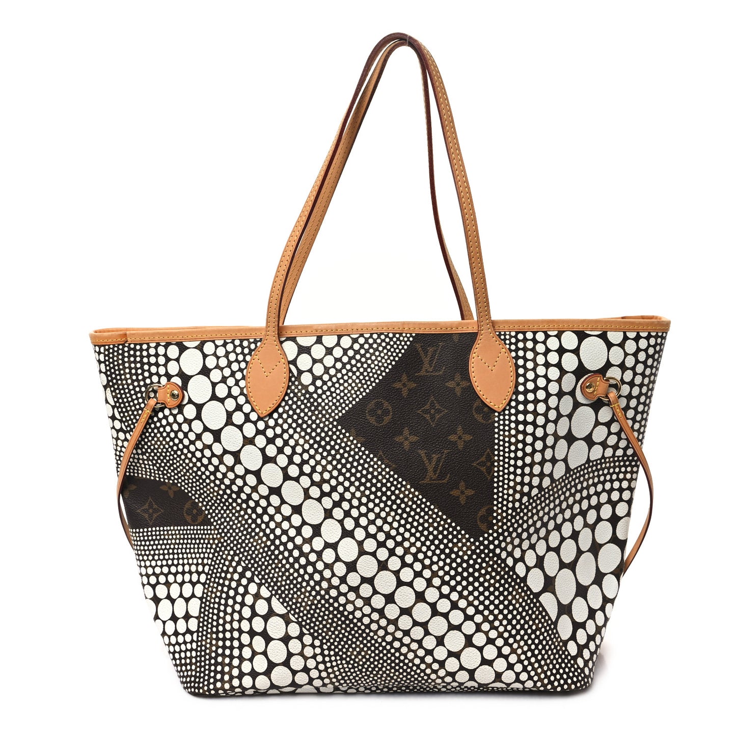 Monogram Kusama Waves Neverfull MM White