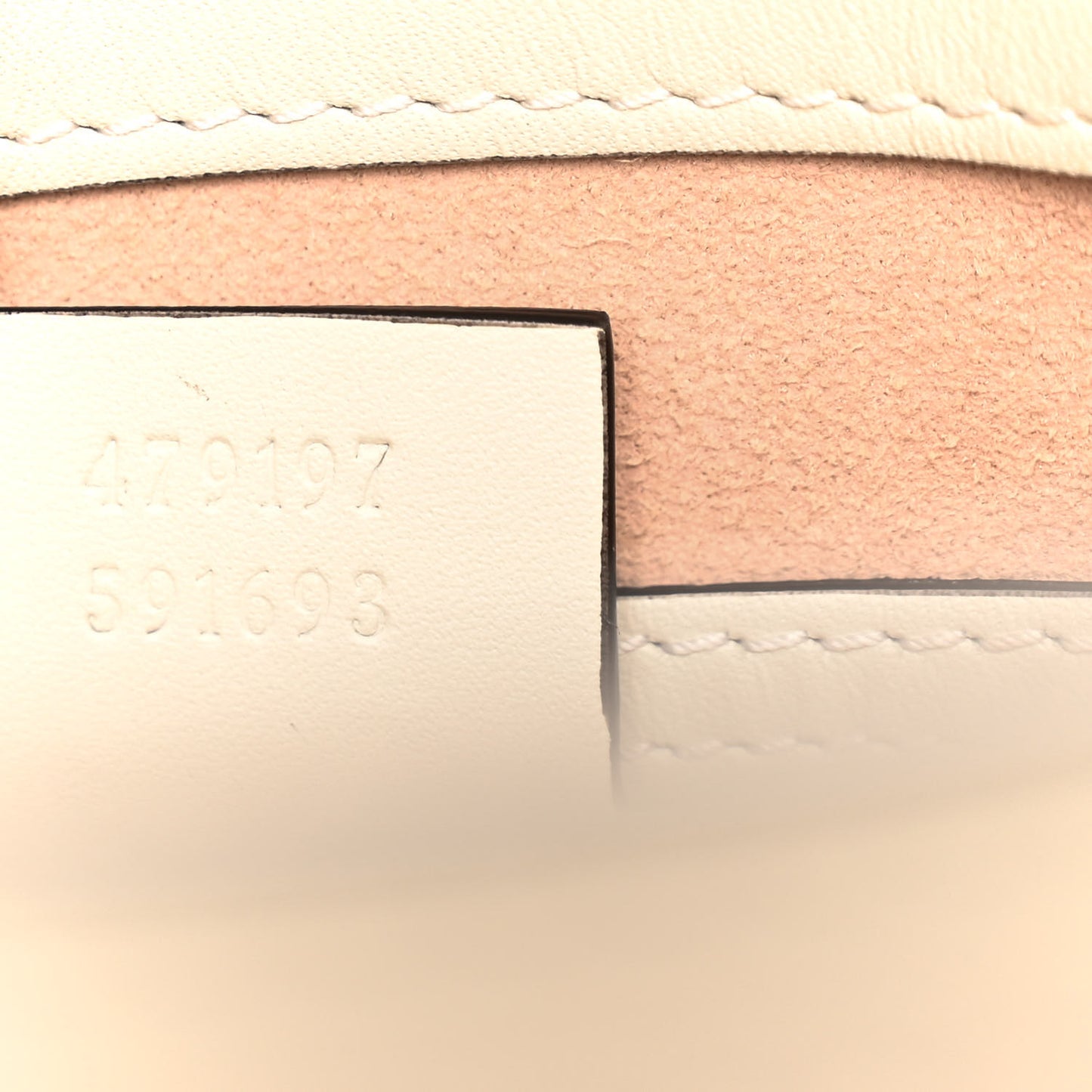 GG Supreme Monogram Medium Padlock Tote White