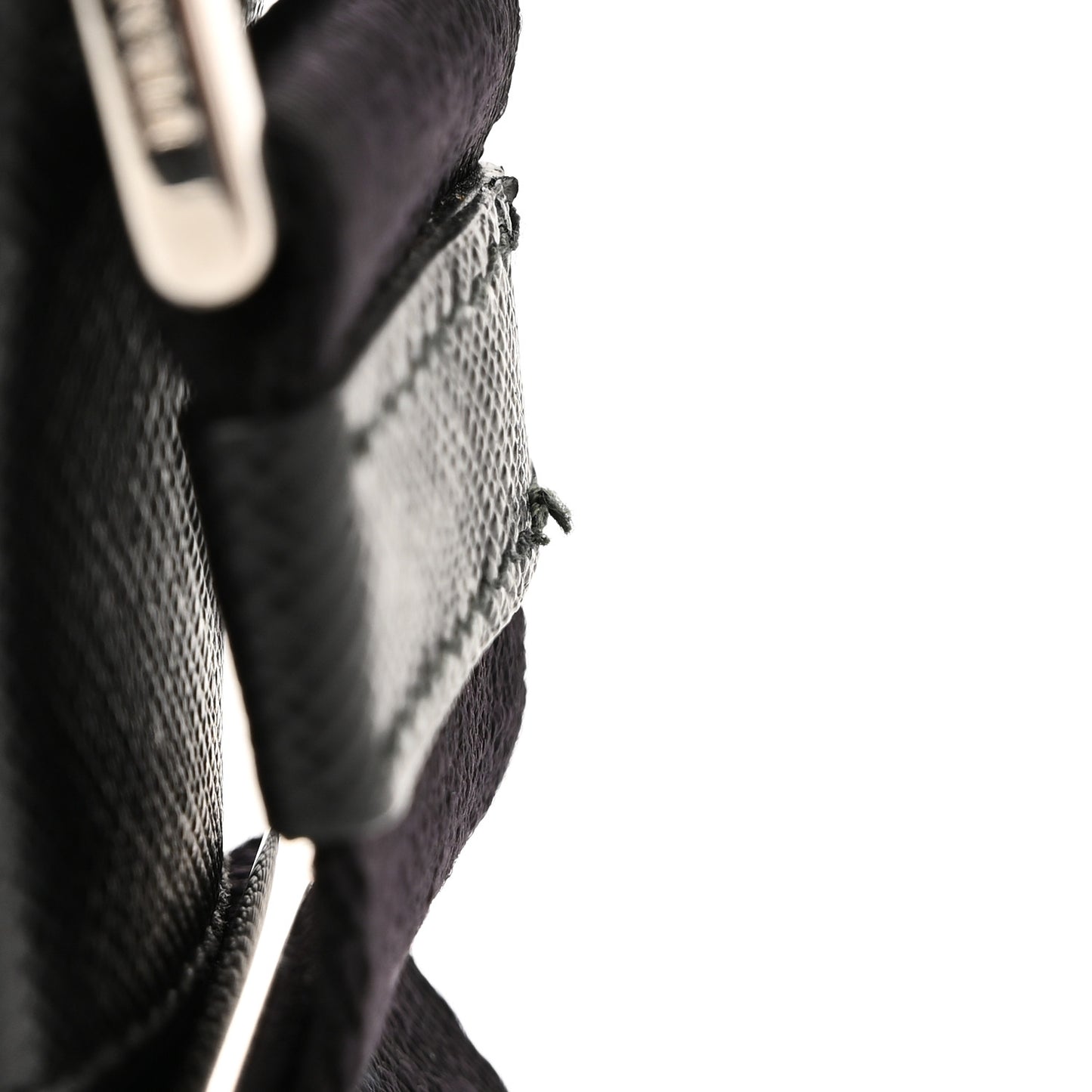 Tessuto Nylon Saffiano Logo Camera Bag Black