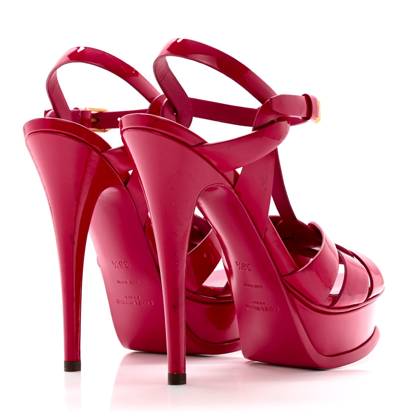 Patent Tribute 105 Platform Sandals 36.5 Fuchsia