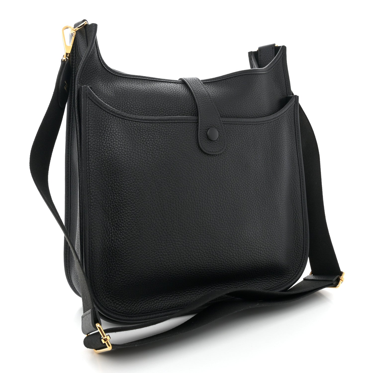 Hermes Taurillon Clemence Evelyne III GM Black 3 of 10