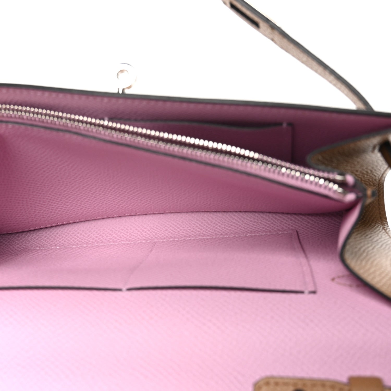 Hermes Epsom Verso Kelly Wallet To Go Chai Mauve Sylvestre 5 of 12