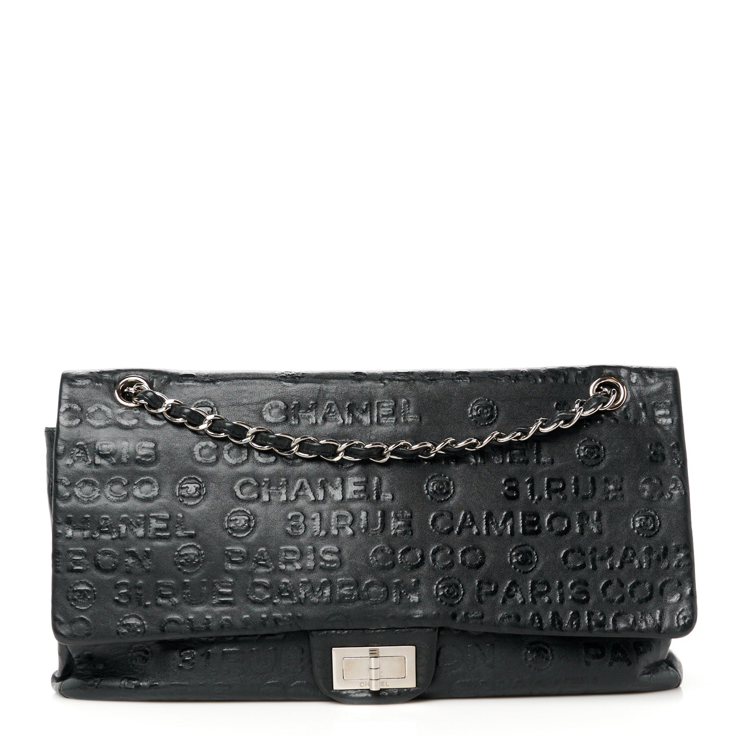 Calfskin Unlimited Jumbo Double Flap Black