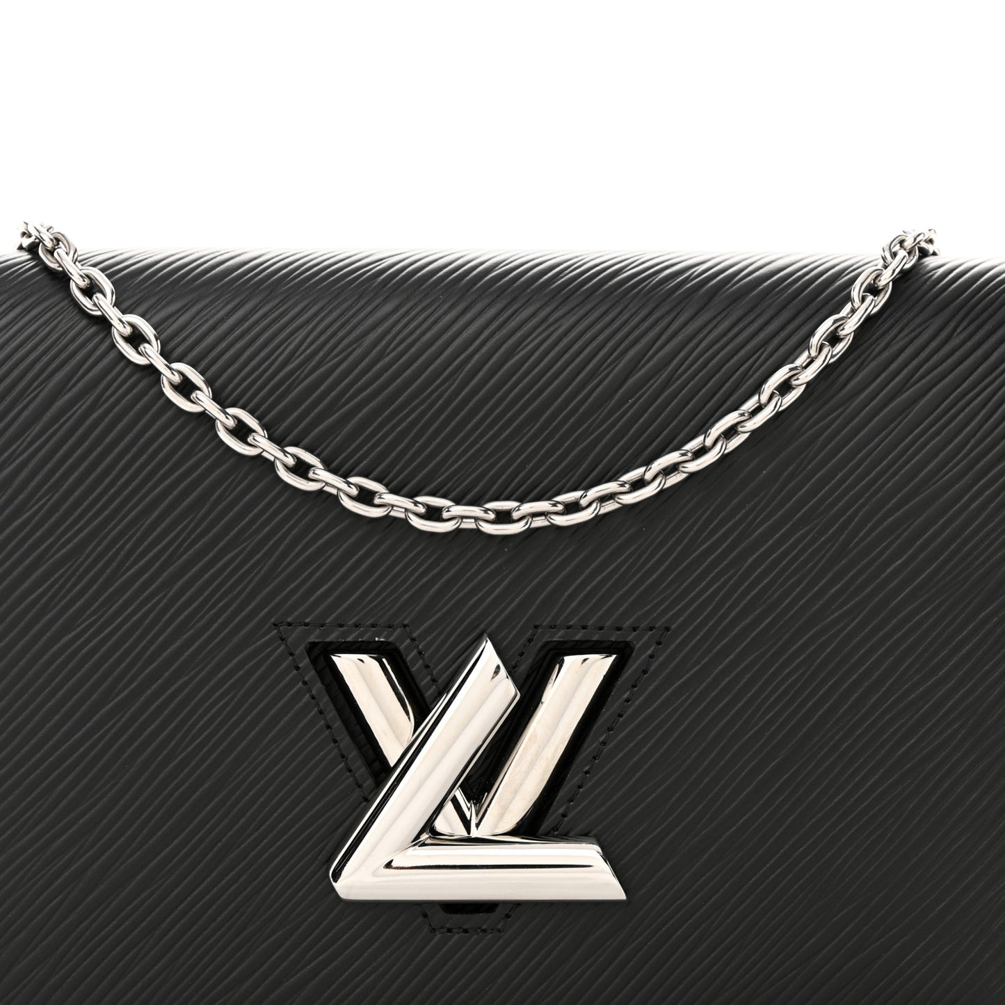 Epi Twist Belt Chain Wallet Black