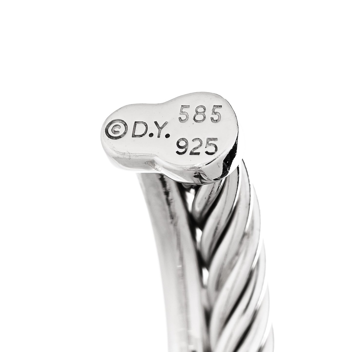 Sterling Silver 14K White Gold Diamond Small Crossover Hoop Earrings