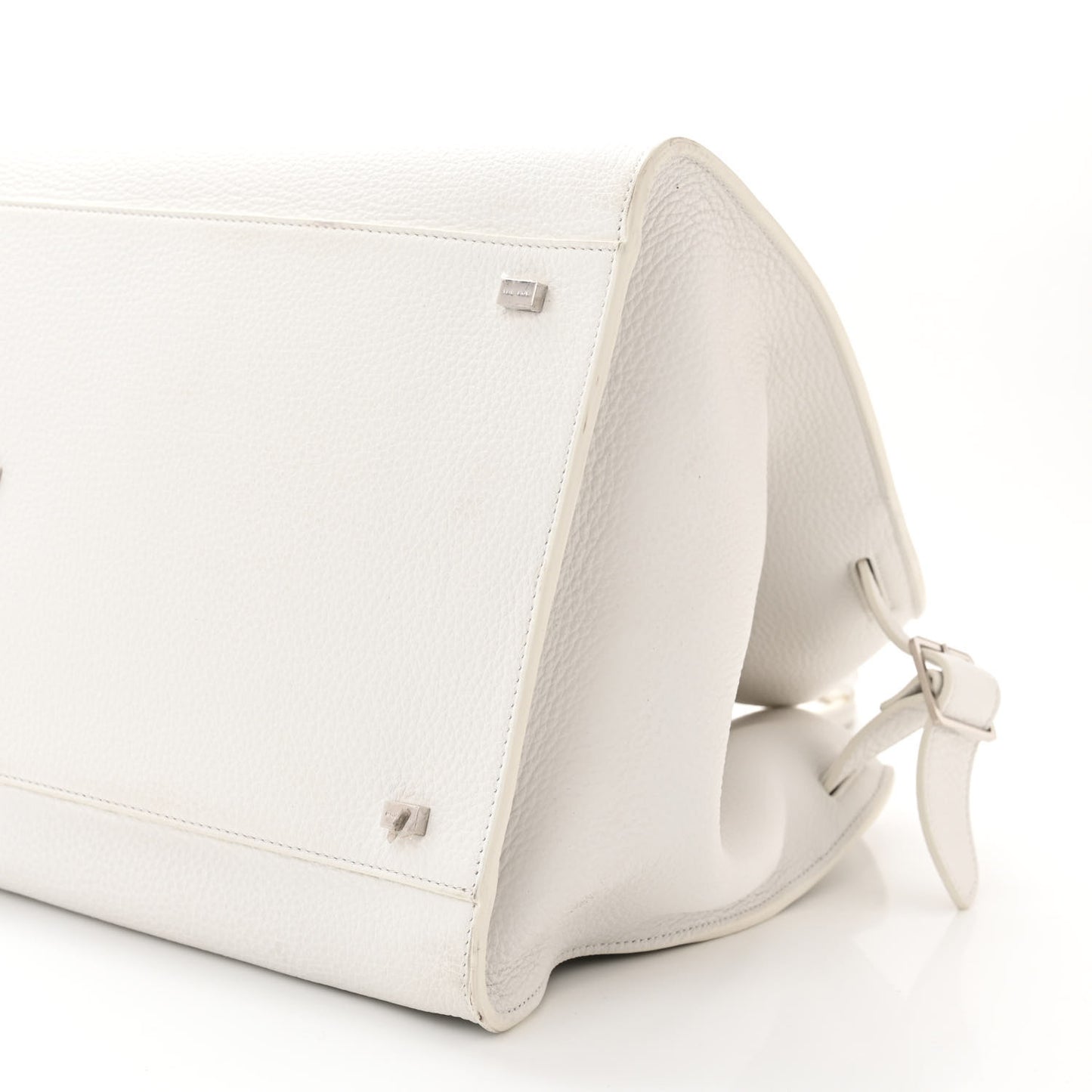 Grained Calfskin Soft Margaux 17 White