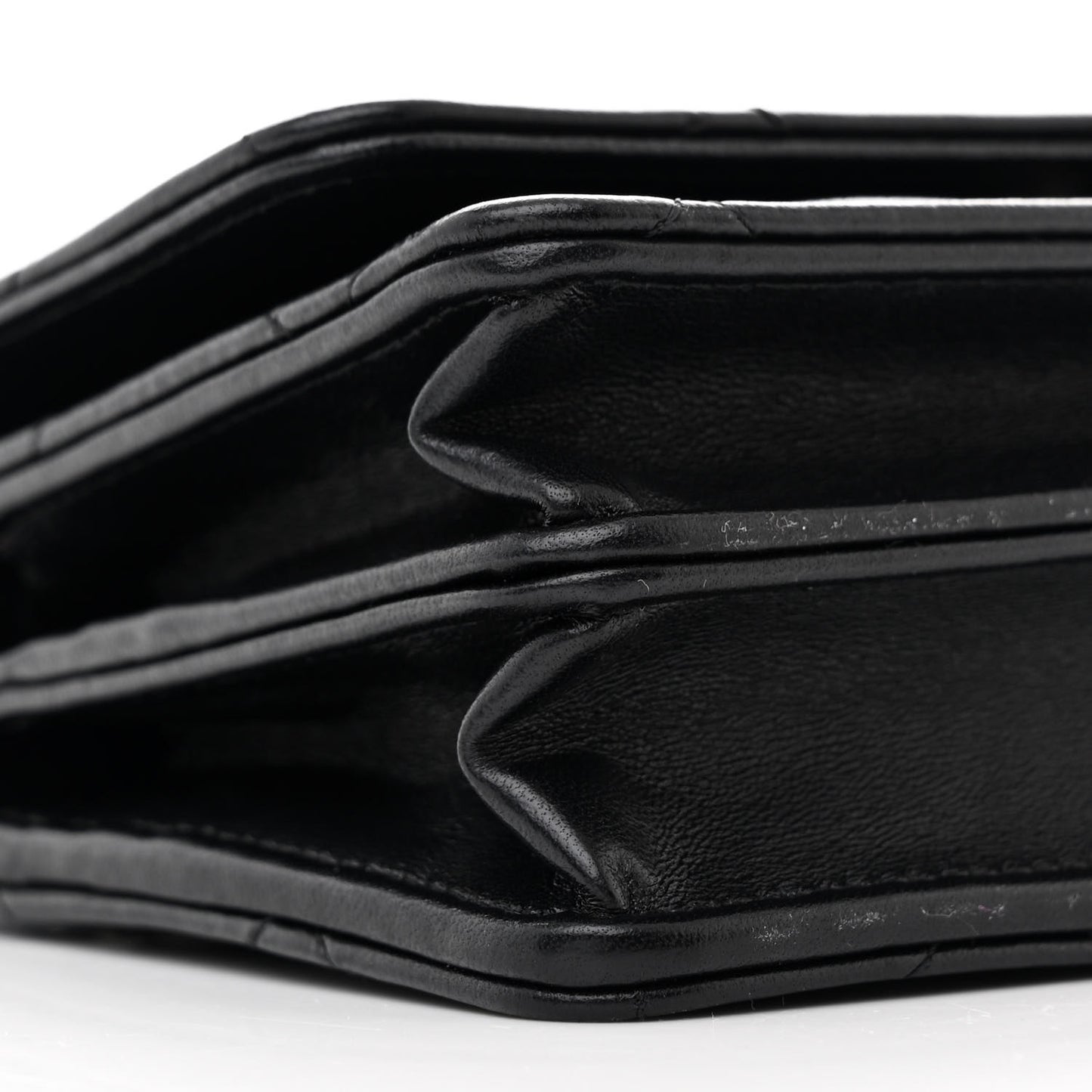 Lambskin Quilted CC Clutch on Chain WOC Black
