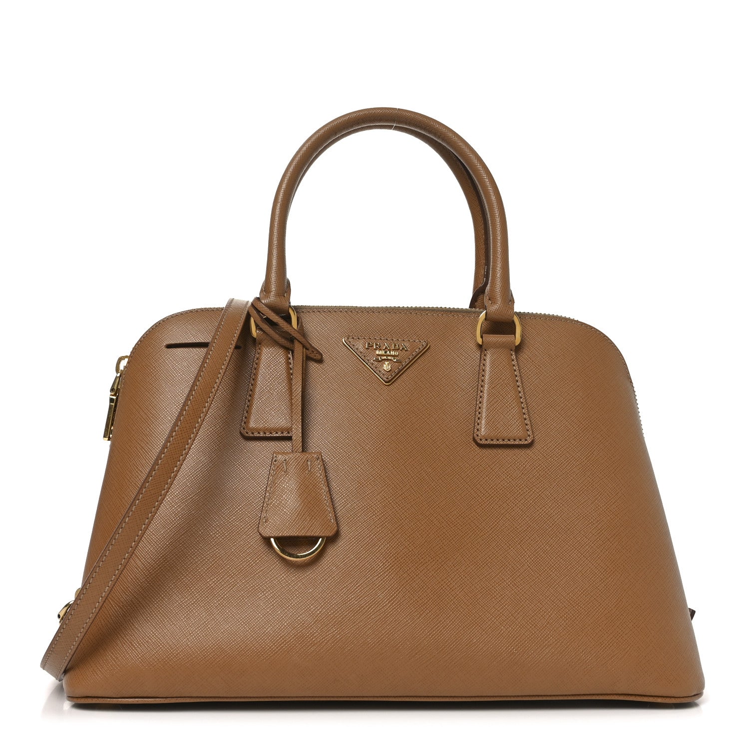 Prada Saffiano Lux Medium Promenade Tote Caramel 1840780 Prada Saffiano Lux Medium Promenade Tote Caramel 1840780