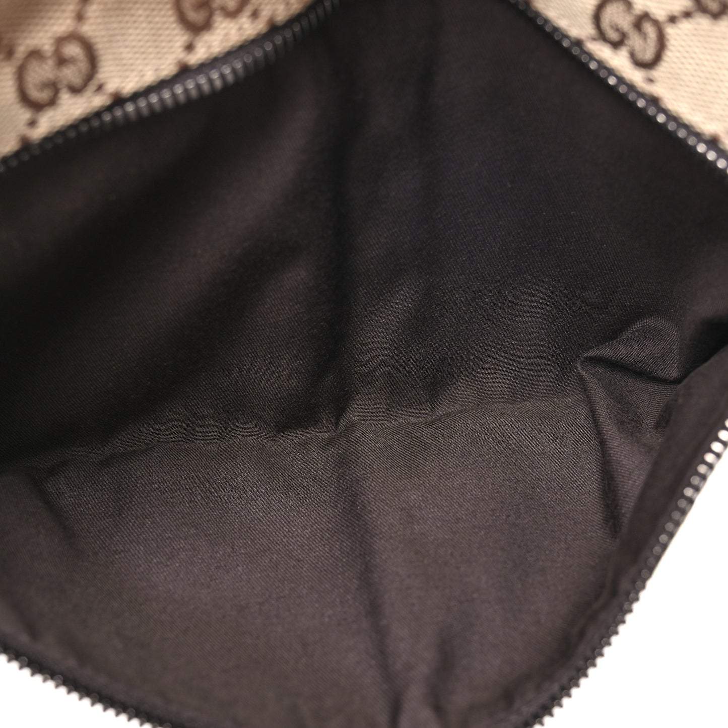 GG Monogram Double Pocket Belt Bag Dark Brown