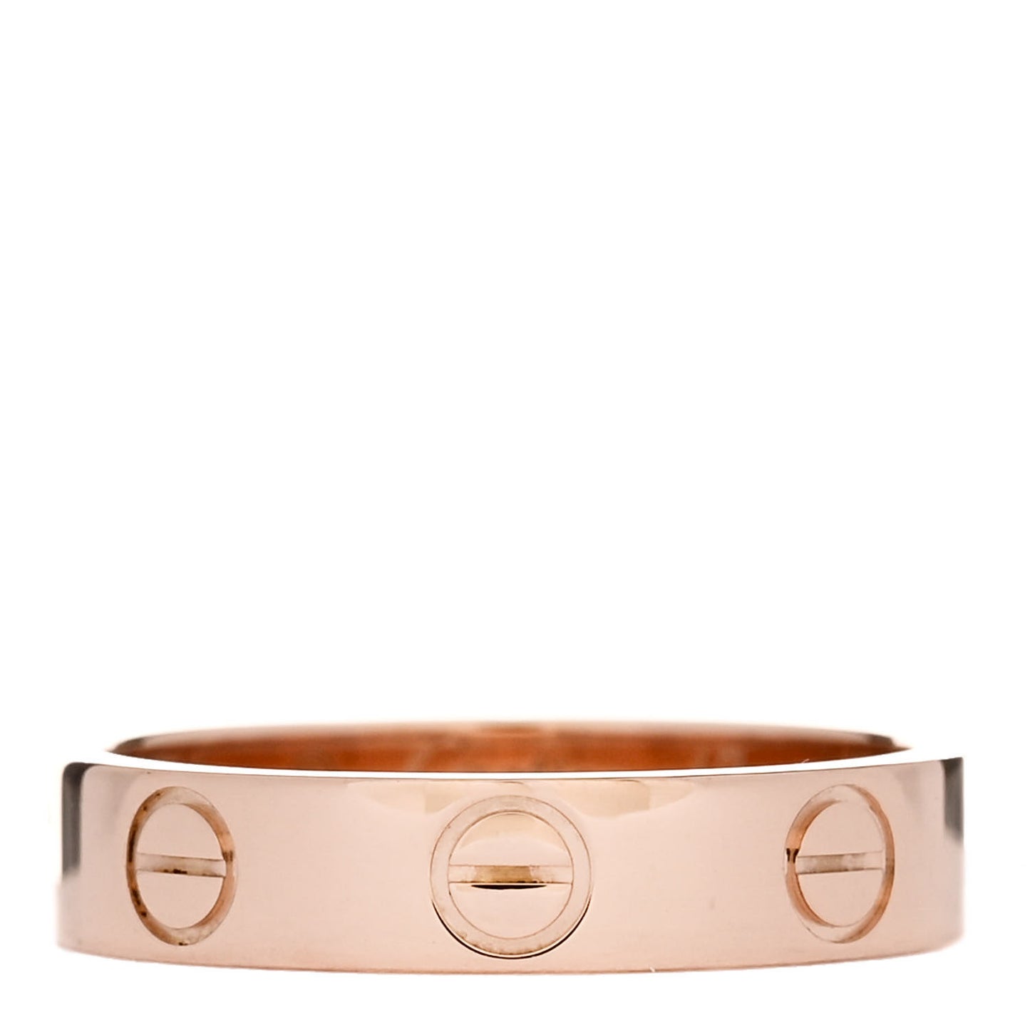 18K Pink Gold 3.5mm LOVE Wedding Band Ring 47 4
