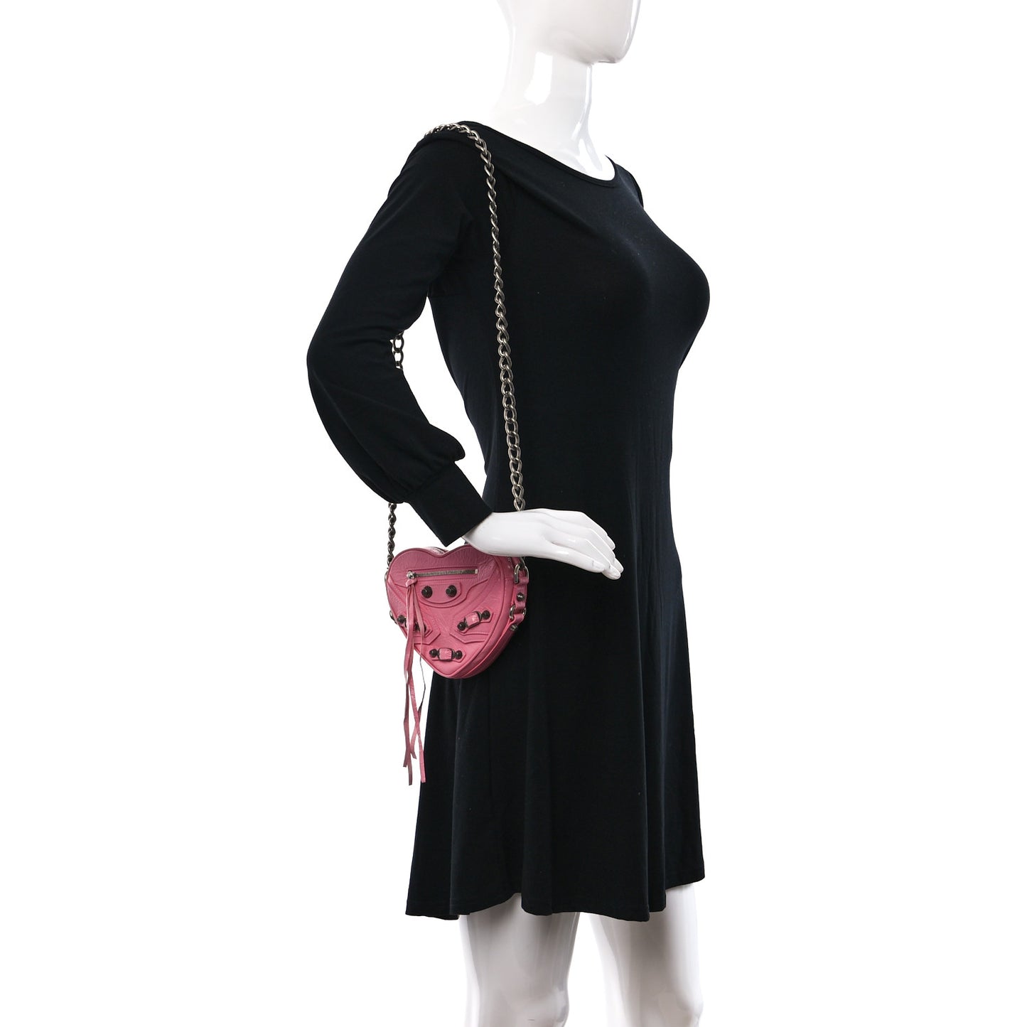 Agneau Arena Mini Le Cagole Heart Bag Sweet Pink