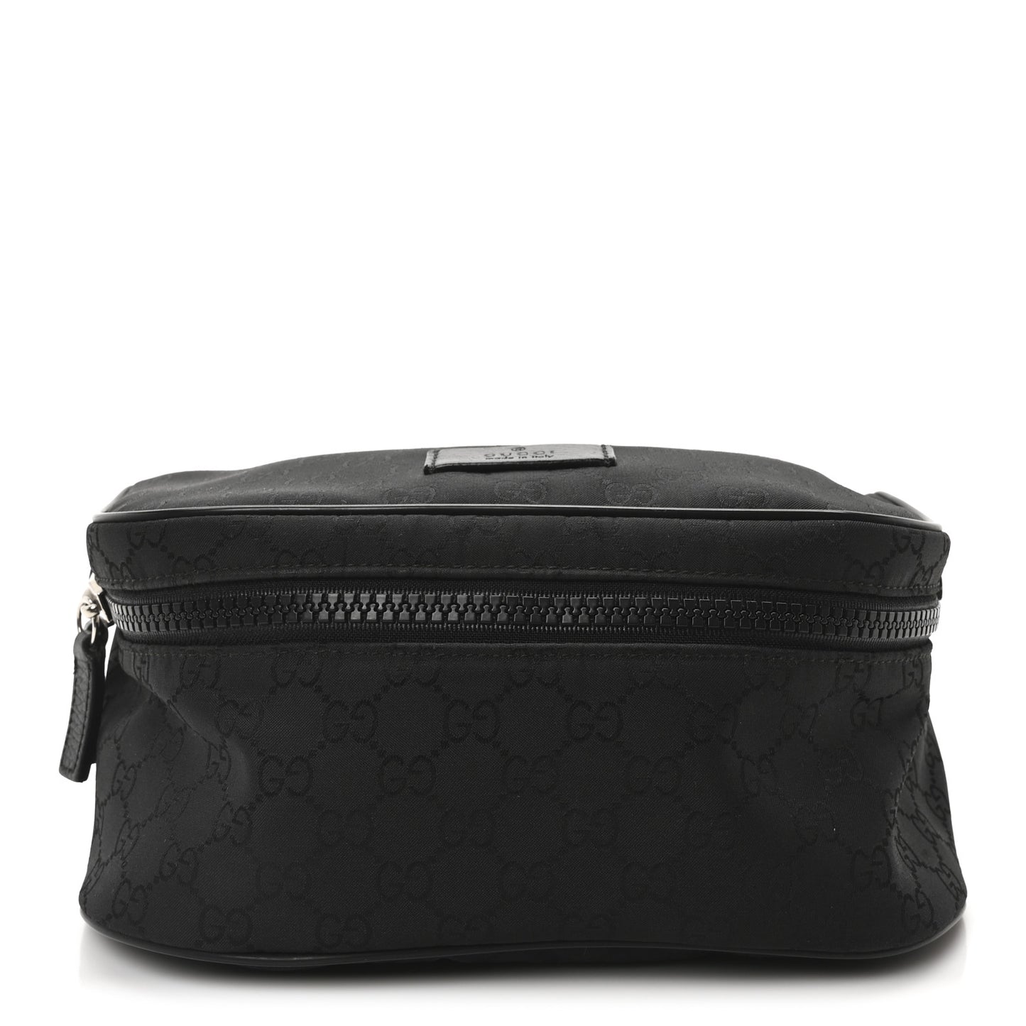 Nylon Monogram Fanny Pack Belt Bag Black