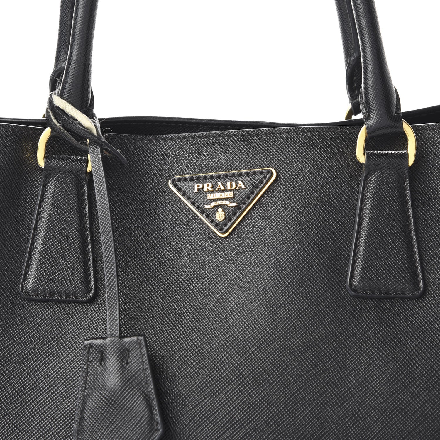 Prada Saffiano Lux Large Tote Black 9 of 11