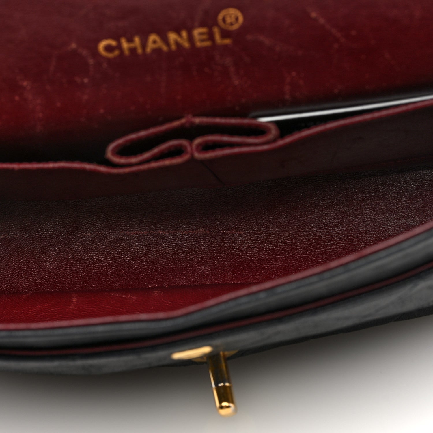 Chanel Lambskin Quilted Medium Double Flap Black 5 of 10