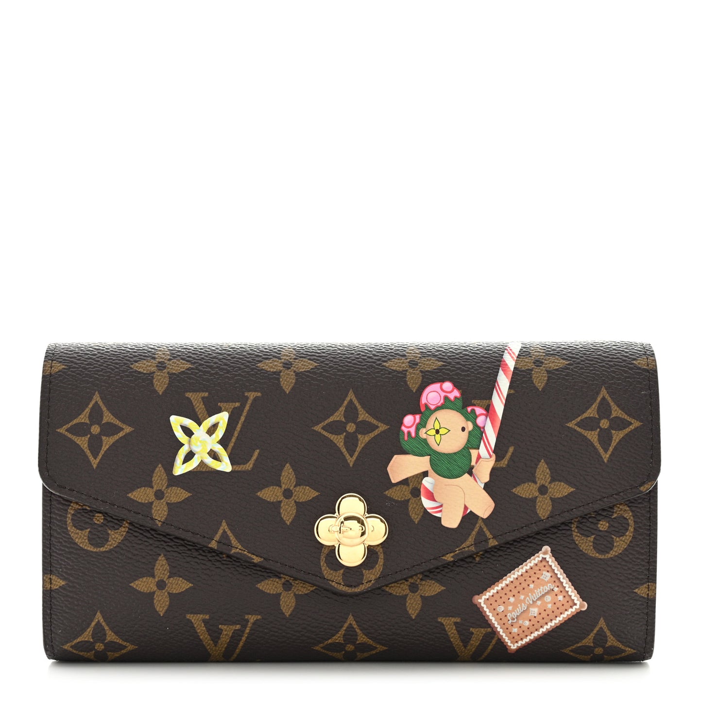 Monogram Candy Factory Sarah Wallet Candy Red