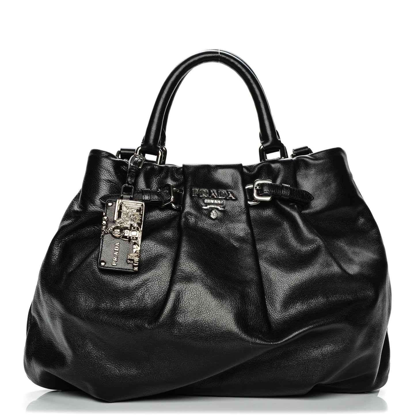 Deerskin Shoulder Bag Black
