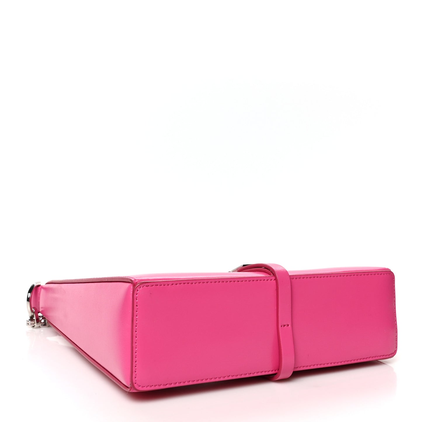 Box Calfskin Mini Cut Out Shoulder Bag Neon Pink