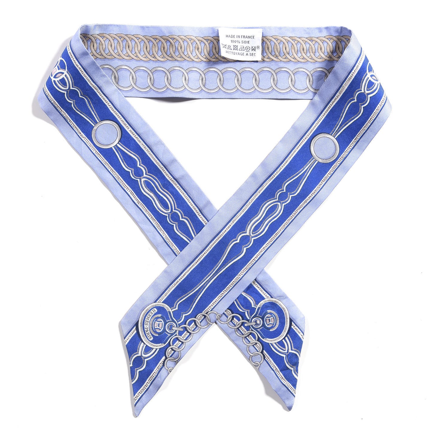 Silk Maillons Twilly Ciel Bleu Roy Beige