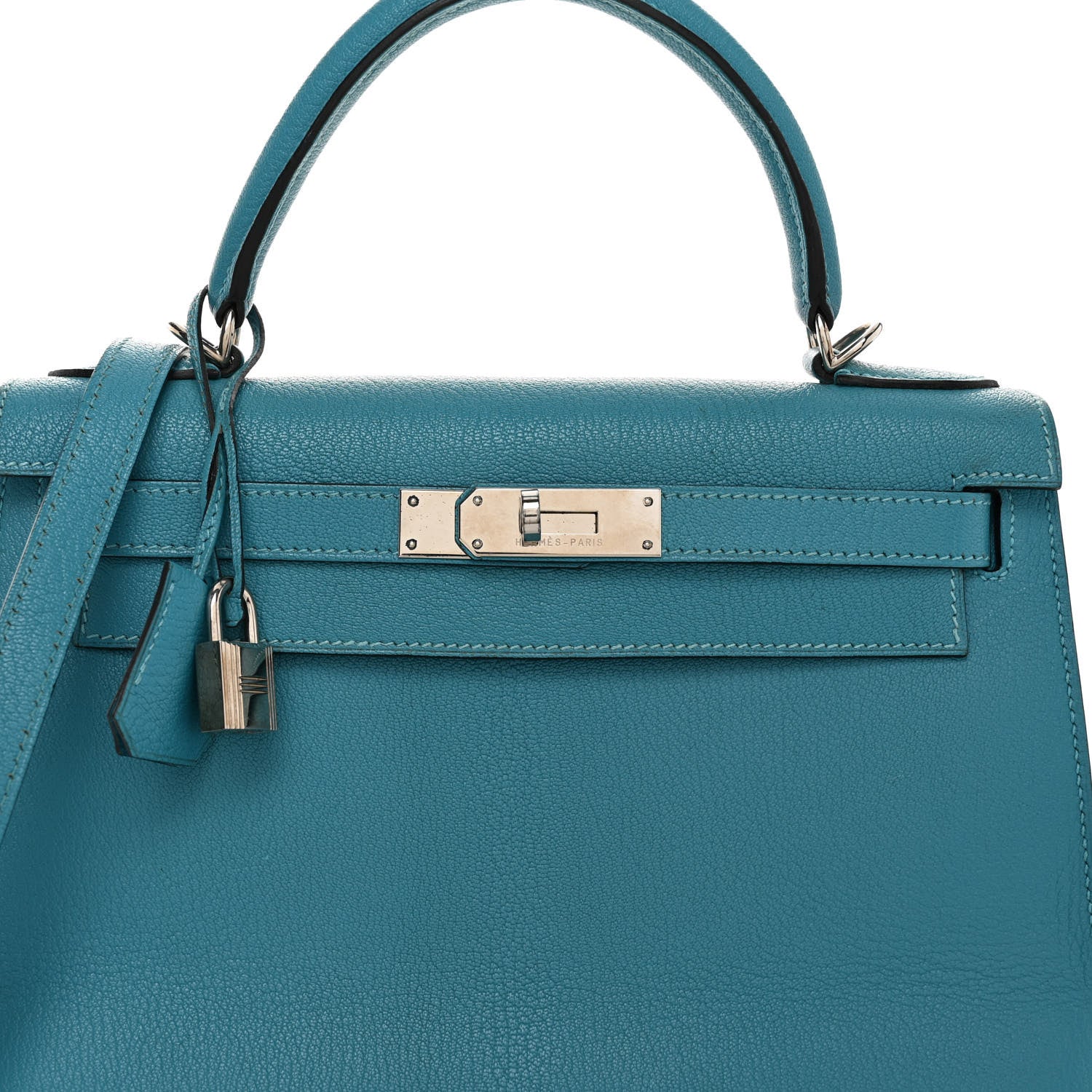 Hermes Chevre Mysore Kelly Sellier 28 Turquoise 8 of 12