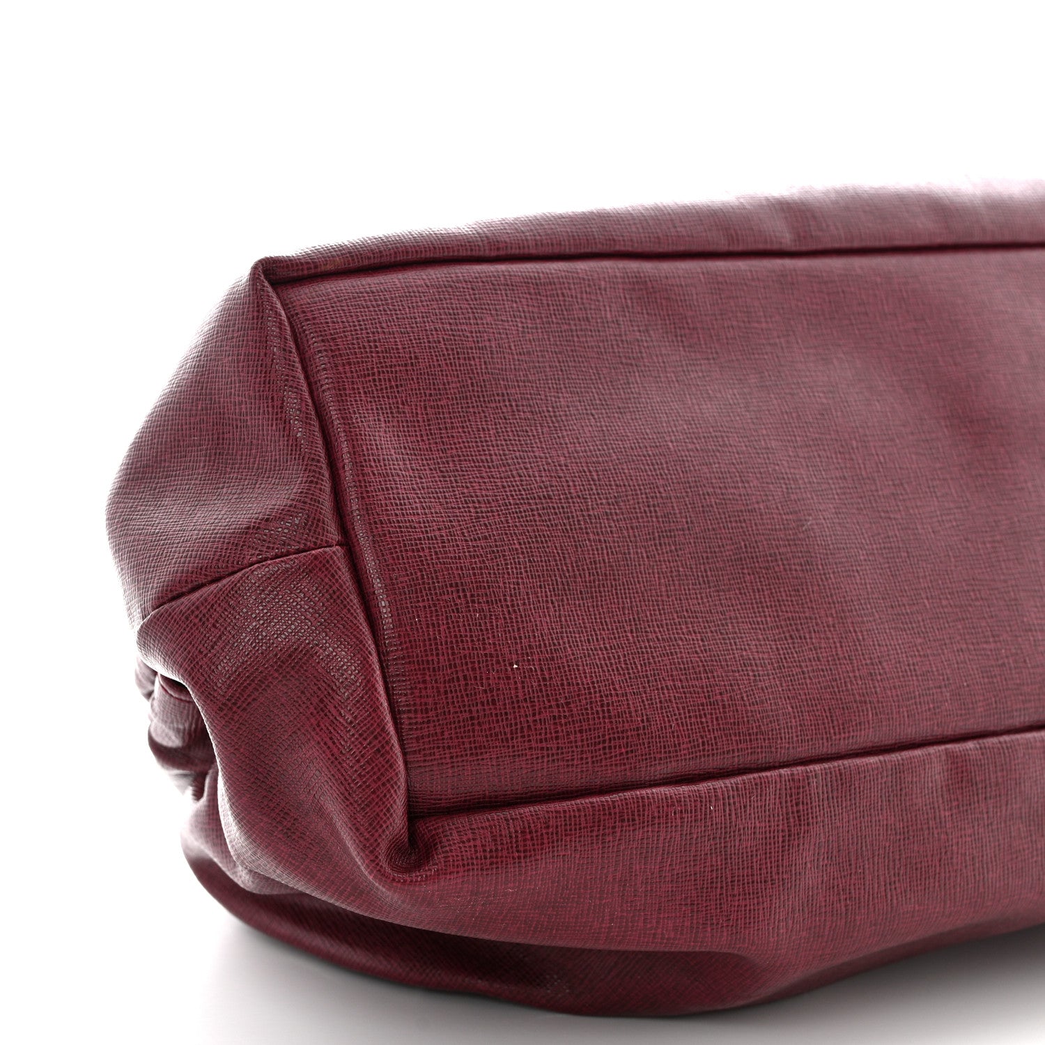 Mansur Gavriel Saffiano Cloud Clutch Claret 9 of 10