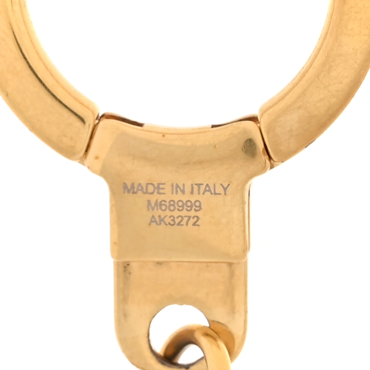 Monogram Spring Street Bag Charm Key Holder Gold