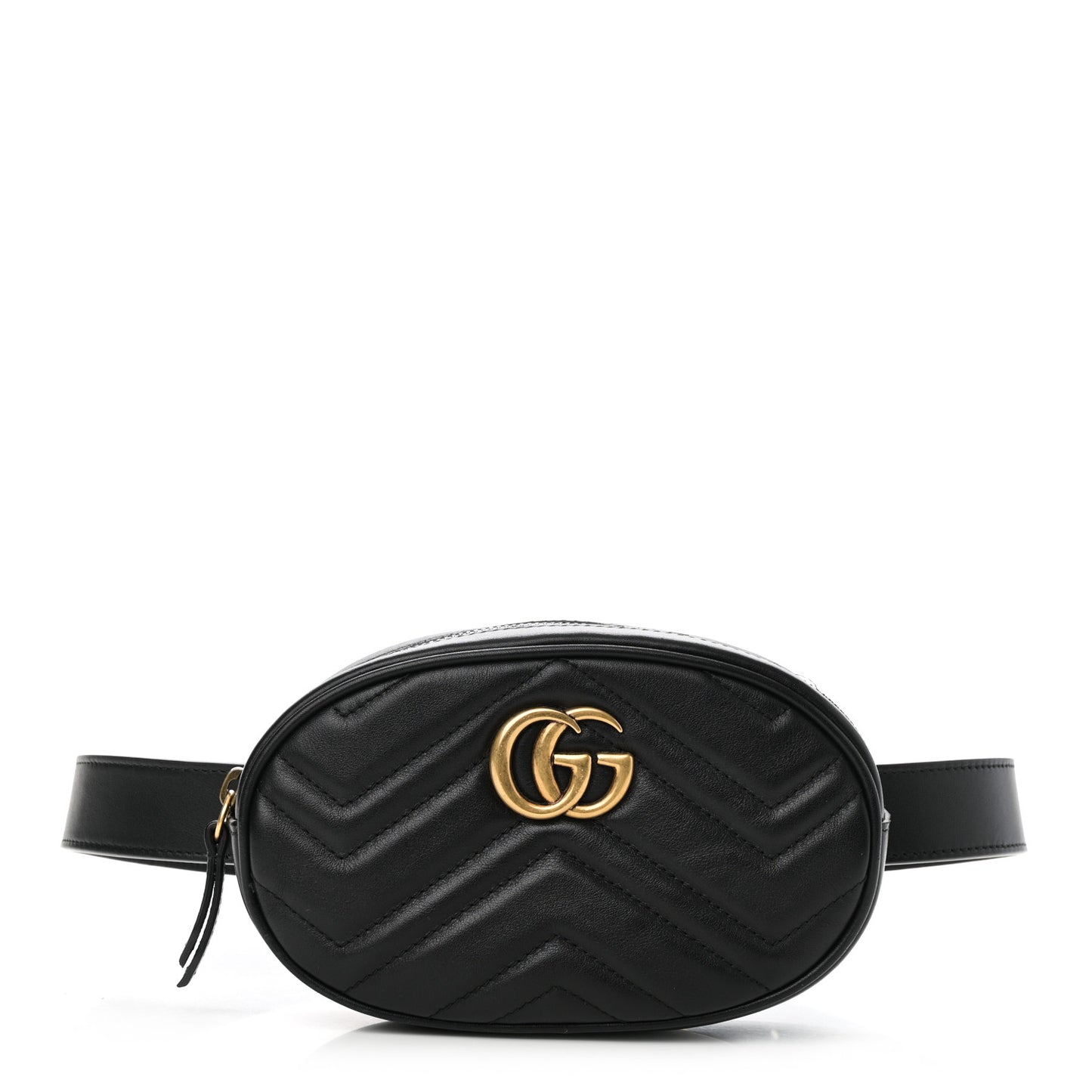 Calfskin Matelasse GG Marmont Belt Bag 75 30 Black
