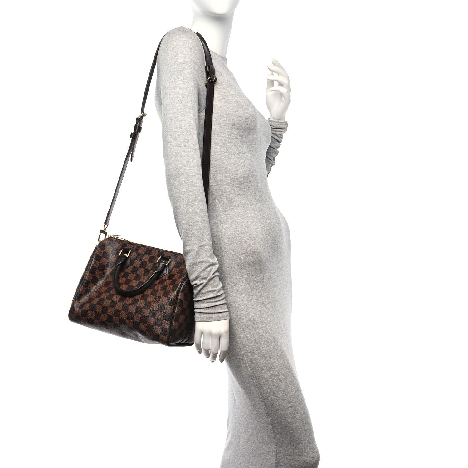 Louis Vuitton Damier Ebene Speedy Bandouliere 25 2 of 10