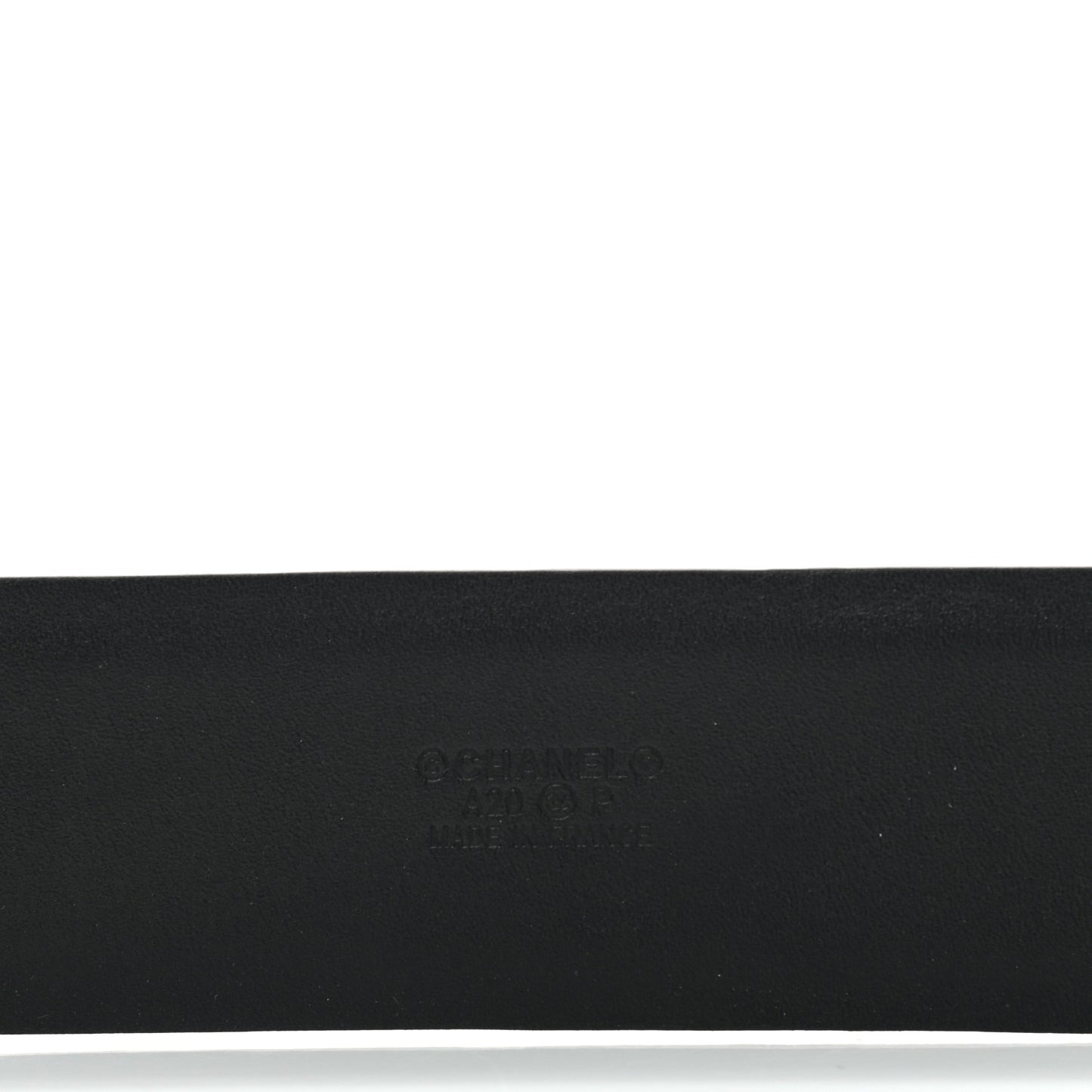 Calfskin CC Logo Belt 80 32 Black