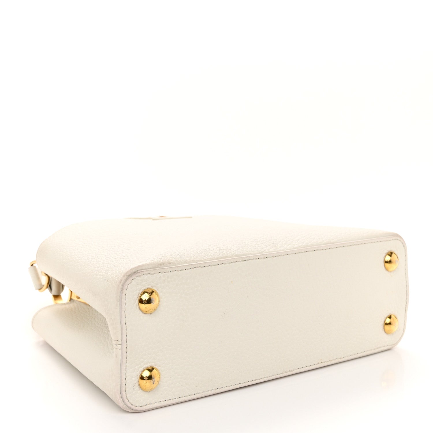 Louis Vuitton Taurillon Capucines BB Blanc Casse 4 of 10