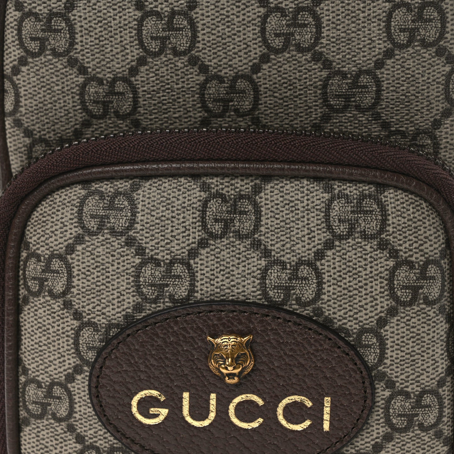 GG Supreme Monogram Mini Neo Vintage Double Zip Messenger Bag Beige New Acero Crop