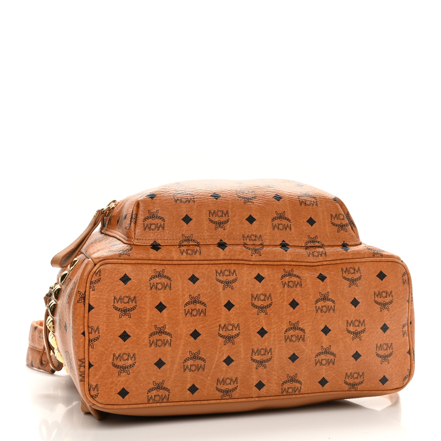 Visetos Large Side Studs Stark Backpack Cognac