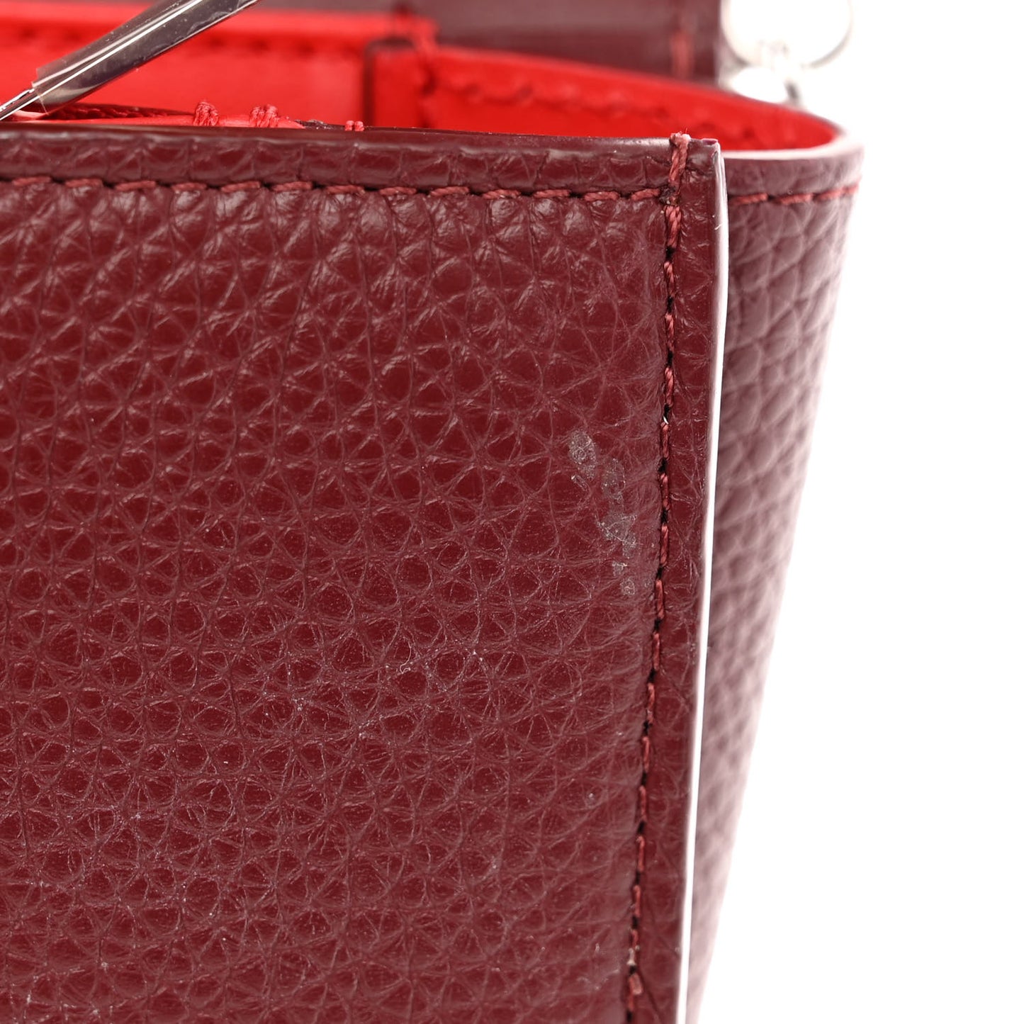 Calfskin Spikes Loubinthesky Paloma Clutch