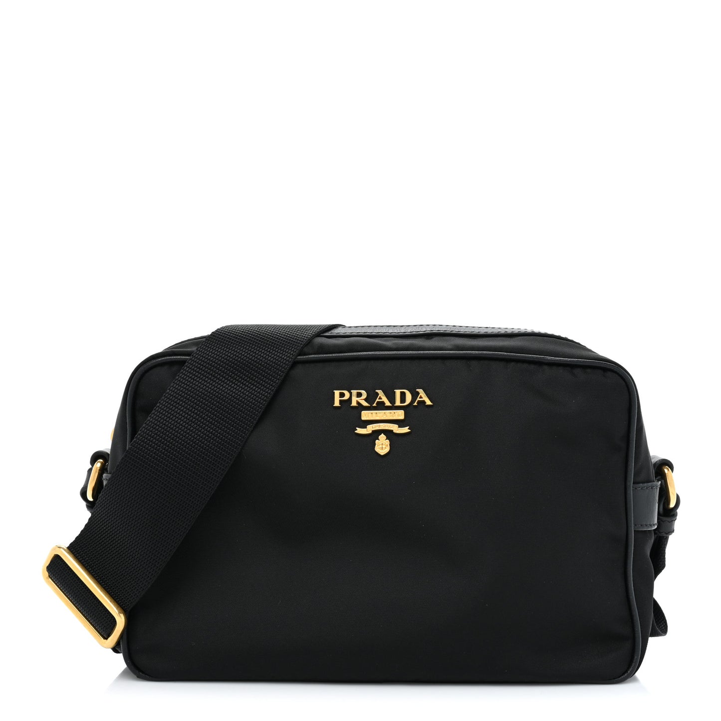Tessuto Nylon Soft Calf Camera Bag Black