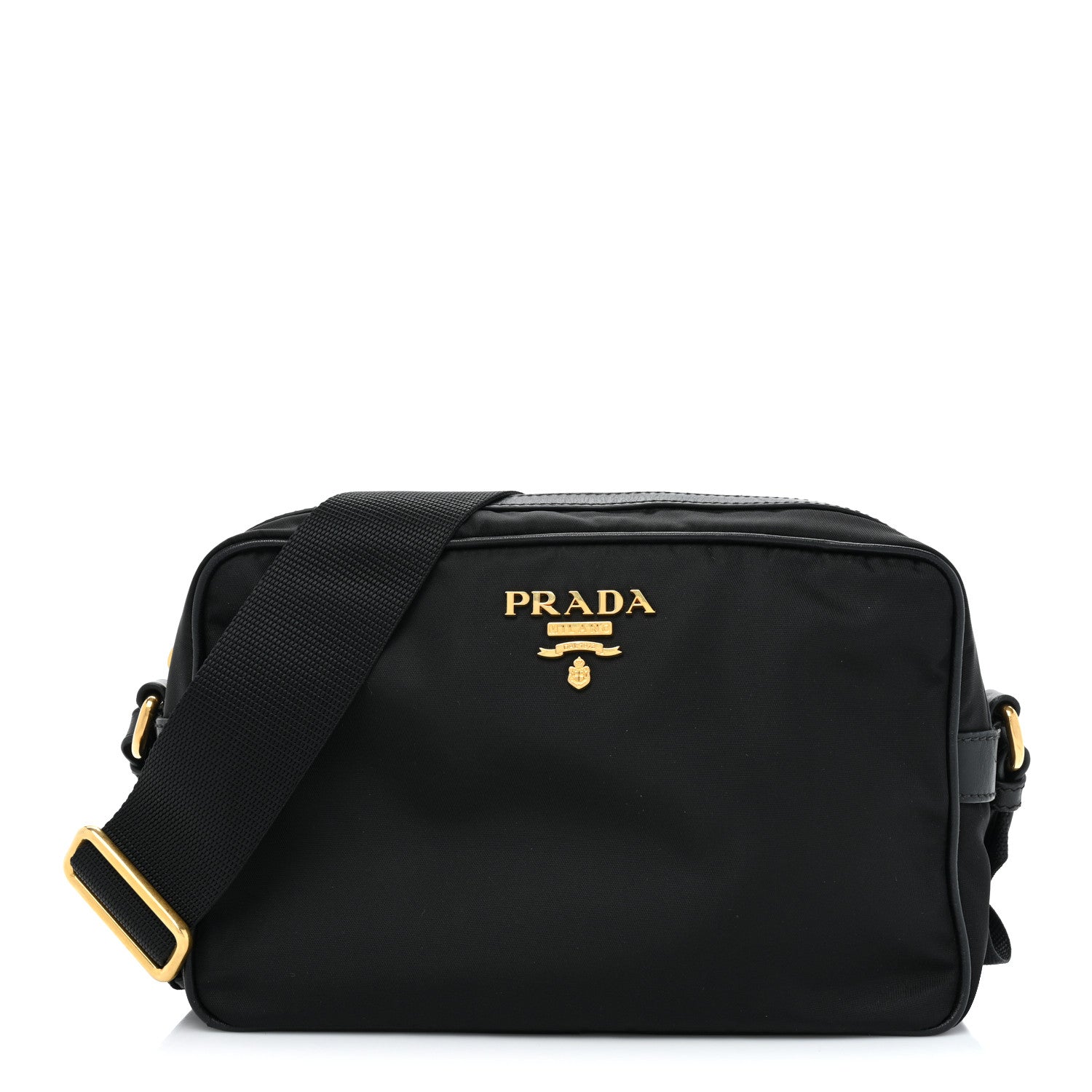 Prada Tessuto Nylon Soft Calf Camera Bag Black 1 of 8