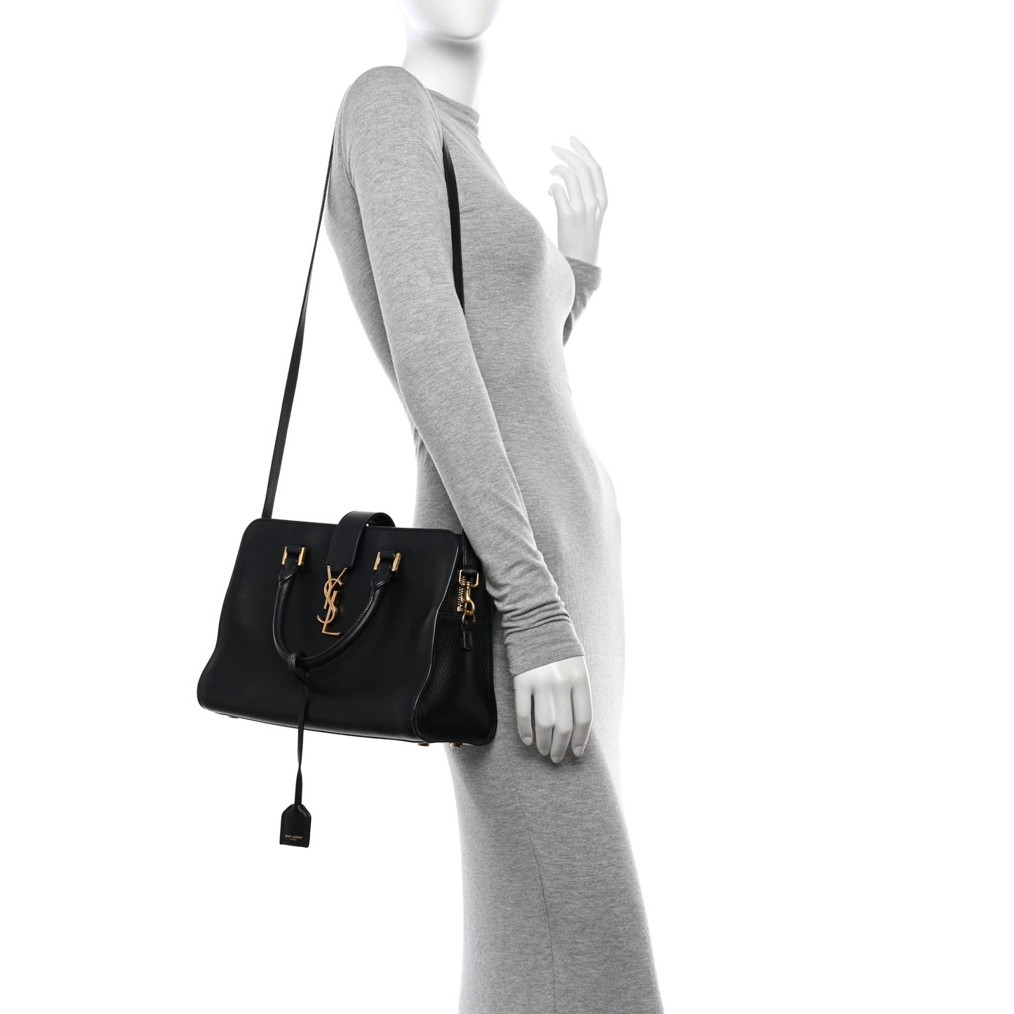 Calfskin Monogram Baby Cabas Black