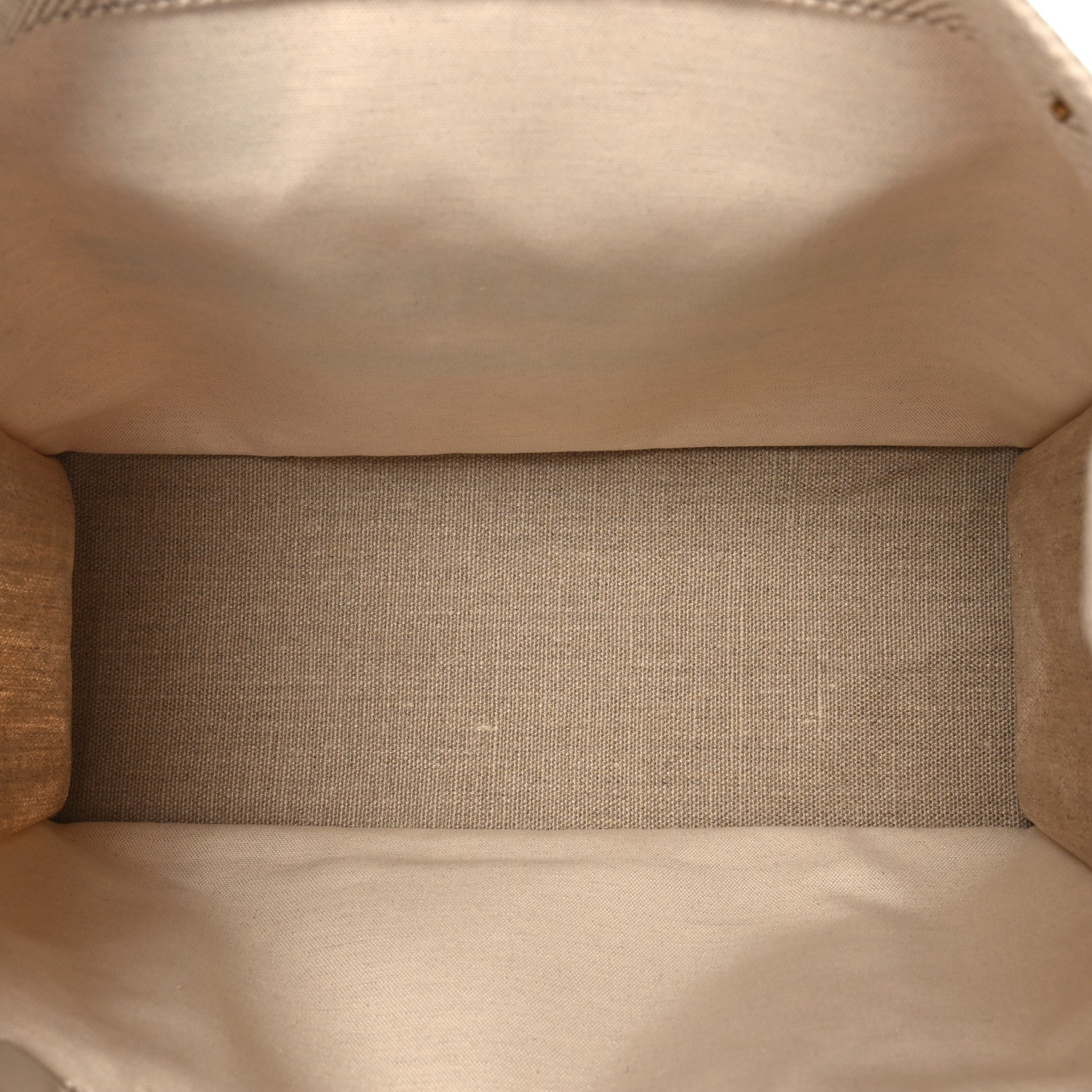 Saint Laurent Linen Calfskin Small Rive Gauche Tote Beige Sea Salt 5 of 9