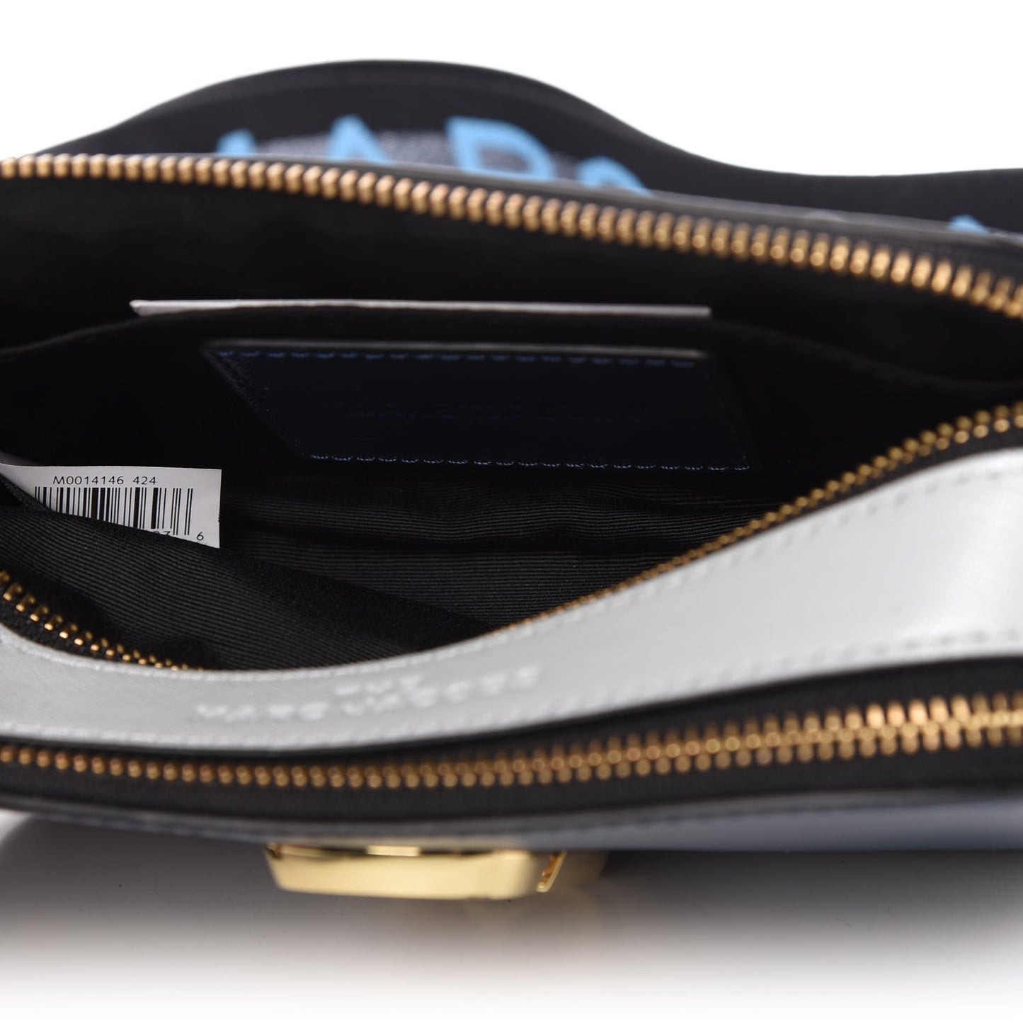 Saffiano Small Snapshot Camera Bag Blue Sea