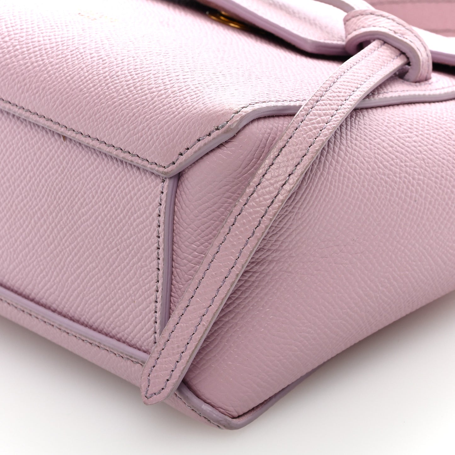Grained Calfskin Pico Belt Bag Rose Quartz